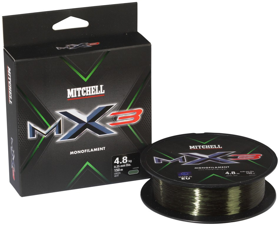 Mitchell MX3 Green Vert 0.45mm 13.1kg 300m Mitchell MX3 Green Vert 0.45mm 13.1kg 300m