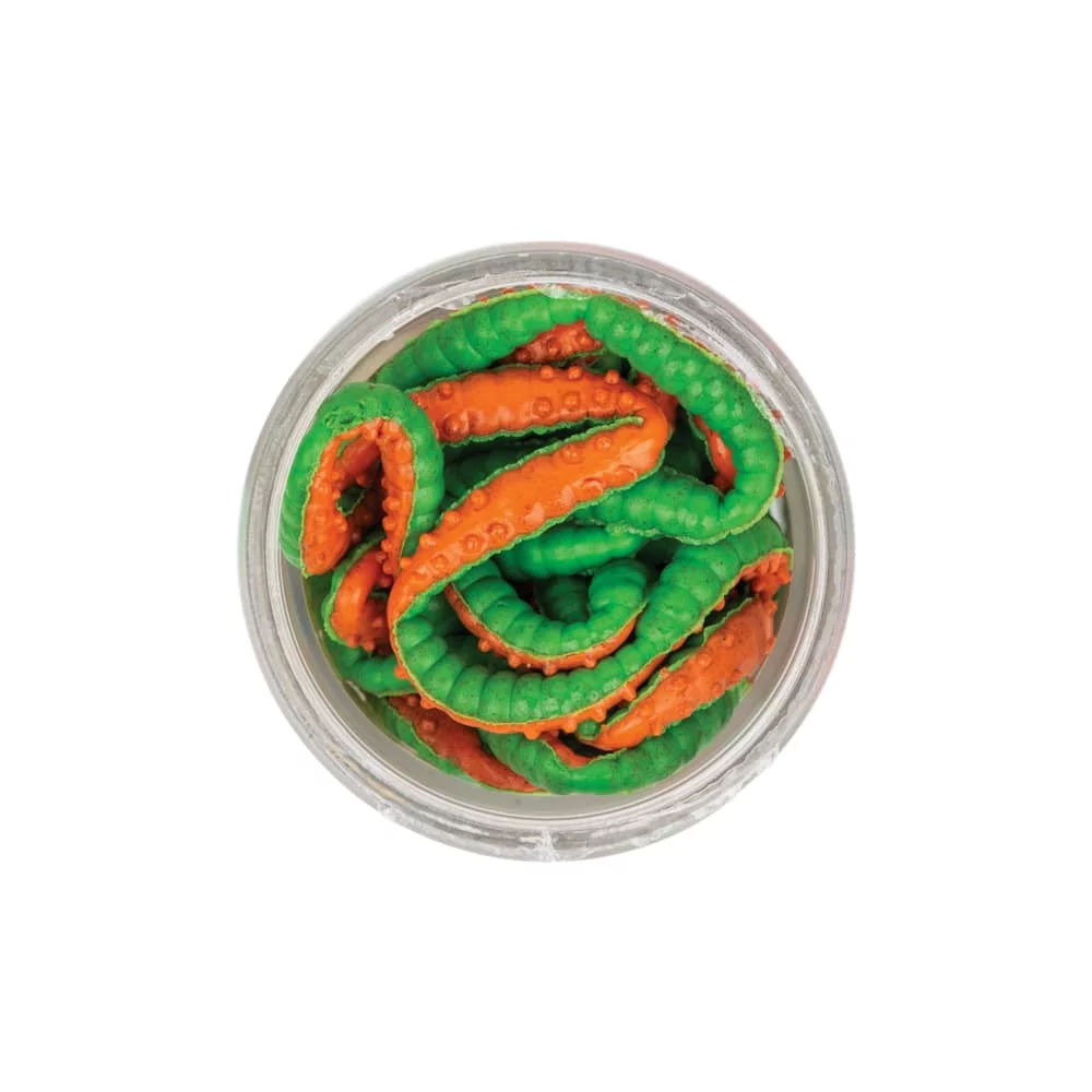 PowerBait Power Honey Worm Green Orange