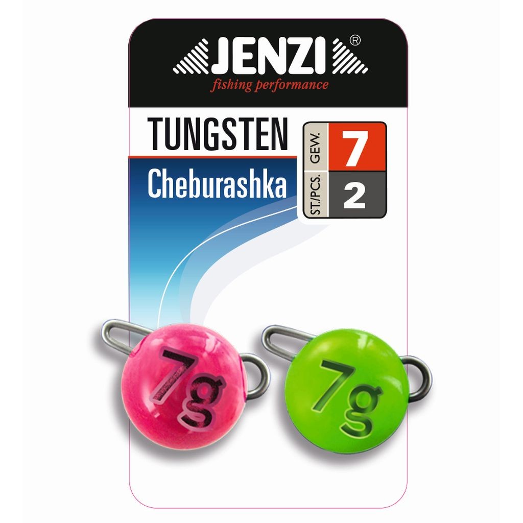 Jenzi Tungsten Cheburashka Grün + Pink 7g Jenzi Tungsten Cheburashka Grün + Pink 7g