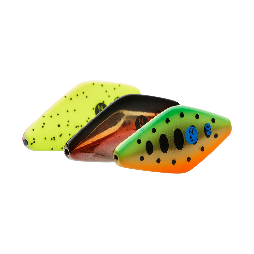 Dam Effzett Pro Trout Inline Spoon Grün/Orange Smolt UV 6.5g