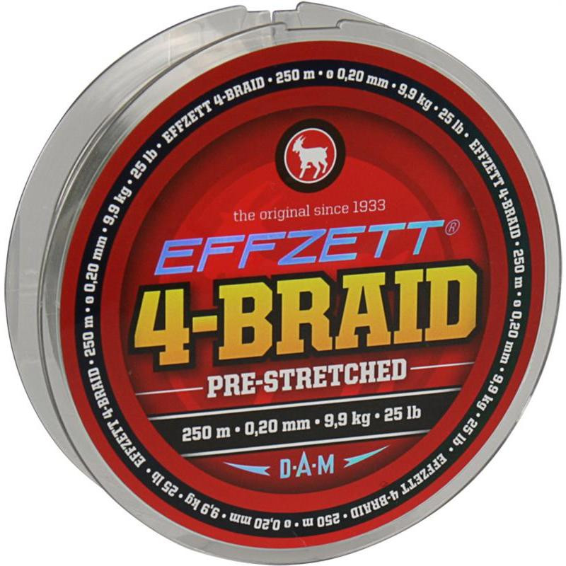 DAM Effzett 4-Braid Moss Green 250m 0.10mm 4.5kg DAM Effzett 4-Braid Moss Green 250m 0.10mm 4.5kg