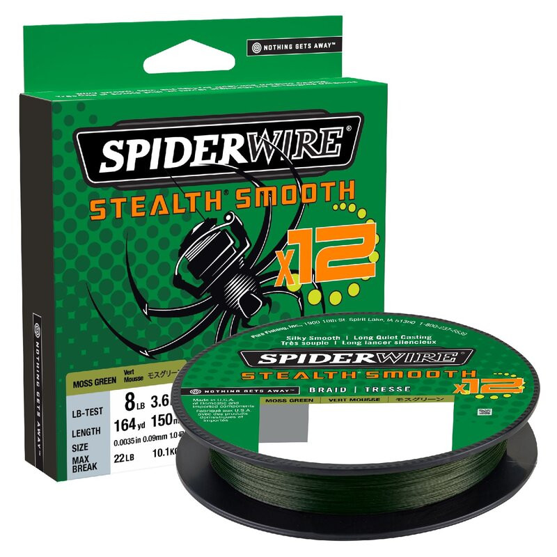 Spiderwire Stealth Smooth 12 0.09 Moss Green