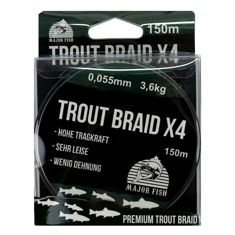 Major Fish Trout Braid 4x green 0.05mm