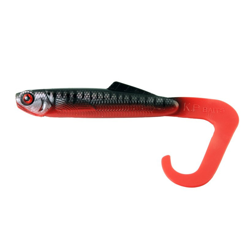 K.P Baits Hybrid Worm Hecht XXL Twister Red Snapper