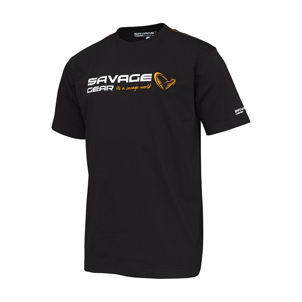 Savage Gear T-Shirt mit Signature - Logo Schwarz Savage Gear T-Shirt mit Signature - Logo Schwarz