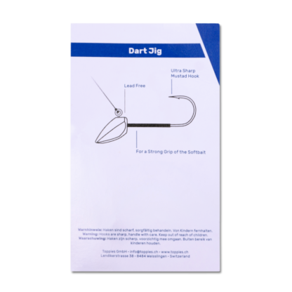 Toppies Dart Jig Head Tungsten Toppies Dart Jig Head Tungsten