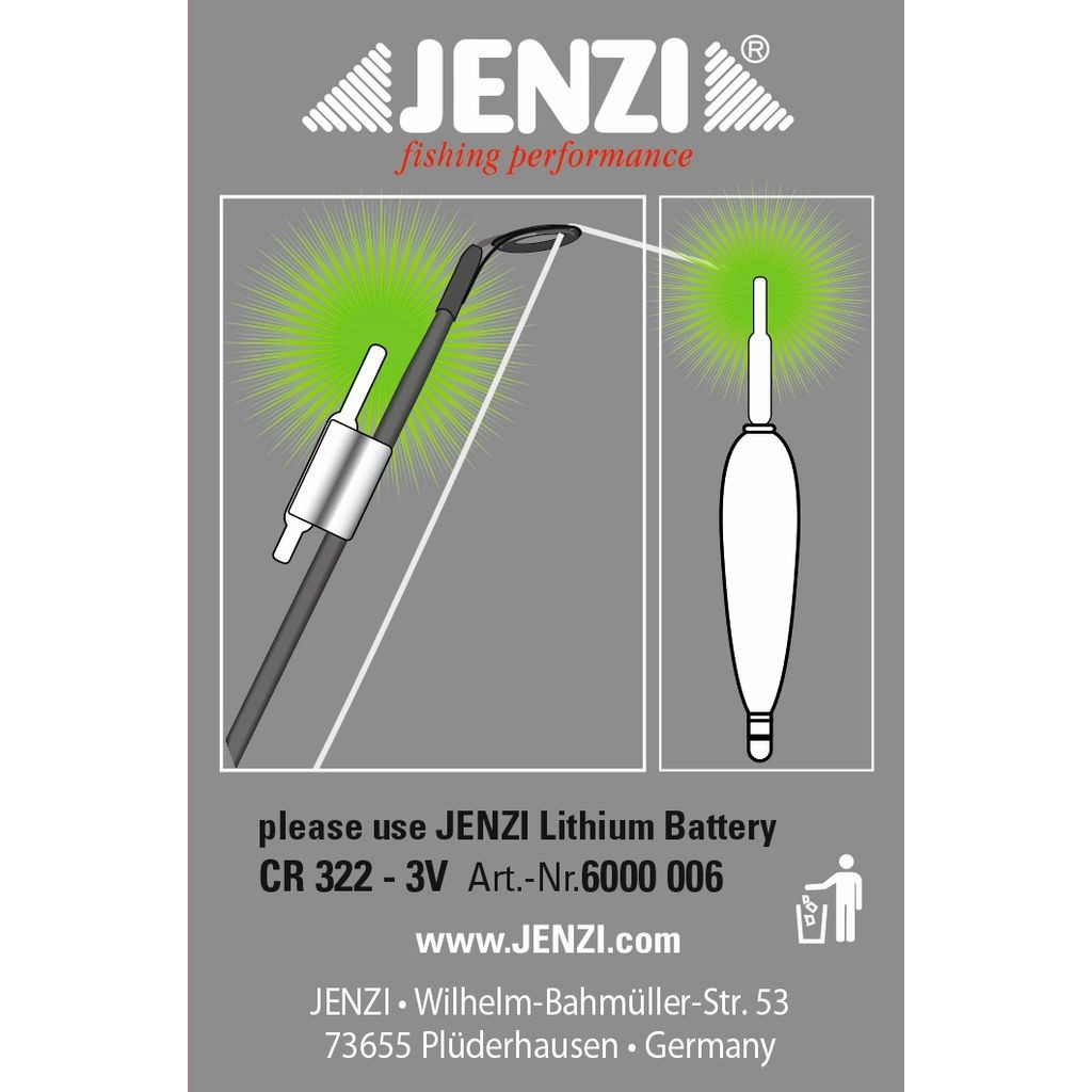 Jenzi LED Knicklicht, Tip Light, green