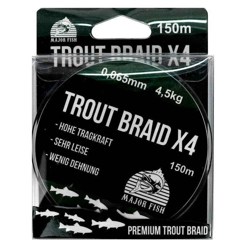 Major Fish Trout Braid 4x green 0.06mm