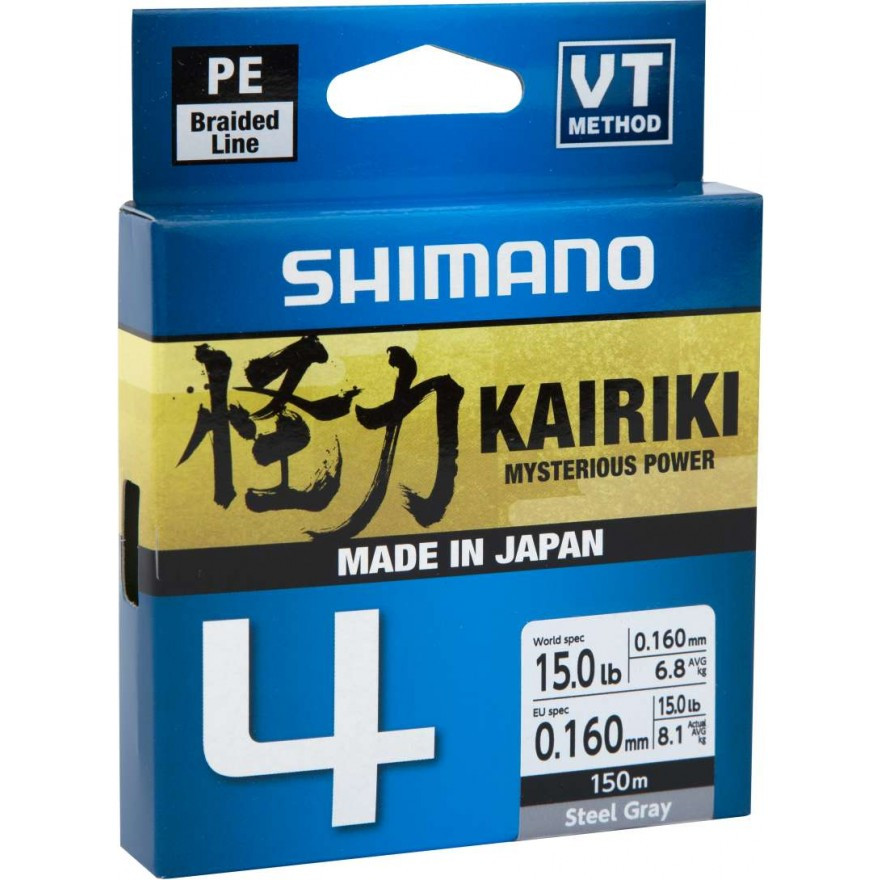 Shimano Kairiki 4 0.10mm Steel Grey Shimano Kairiki 4 0.10mm Steel Grey