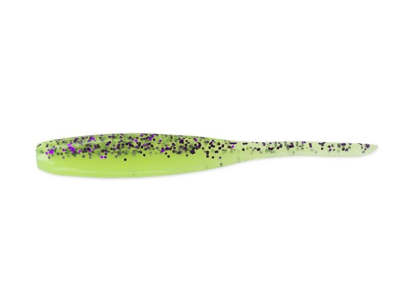 Keitech Shad Impact Purple Chartreuse 2"