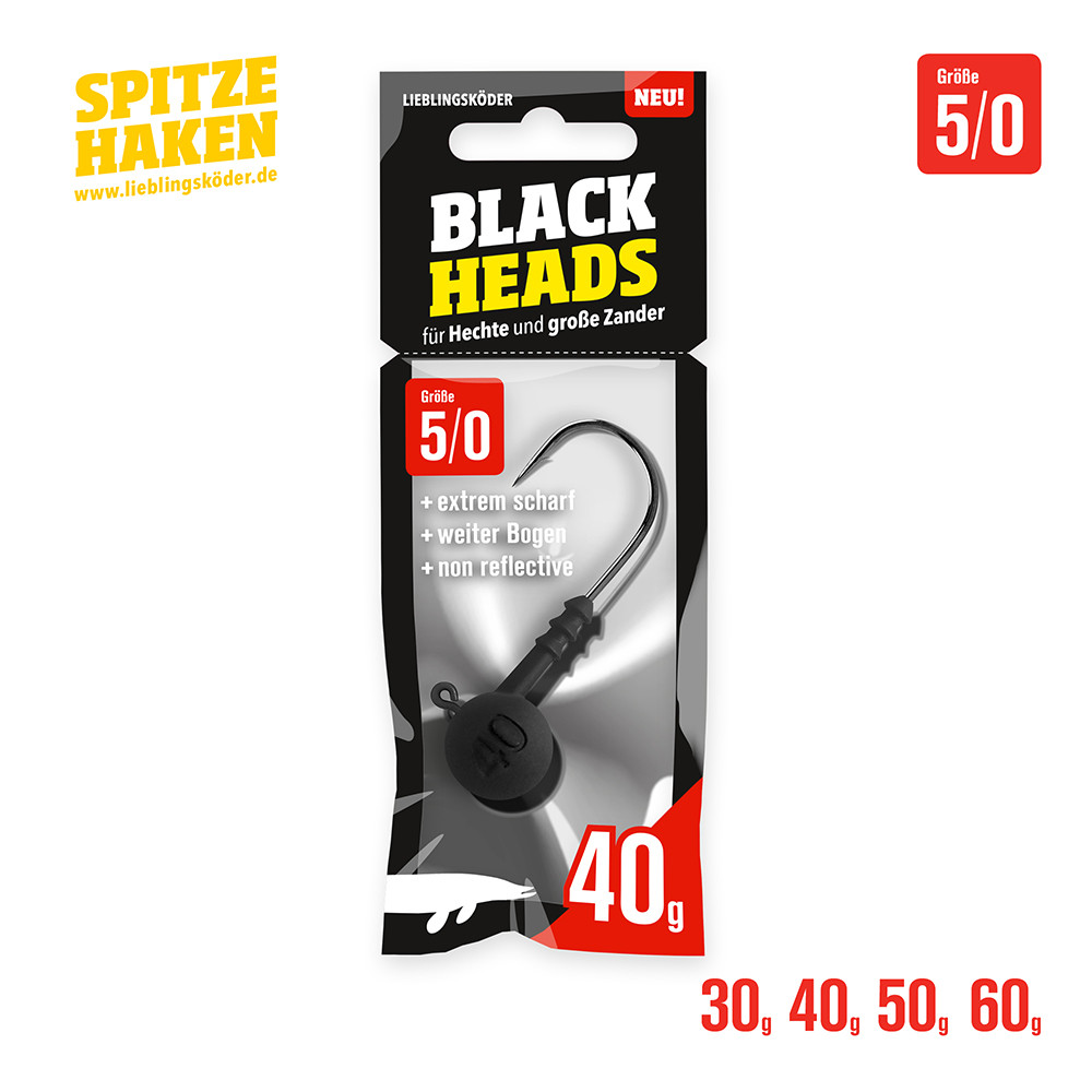 Lieblingsköder Spitze Haken Blackheads 5/0