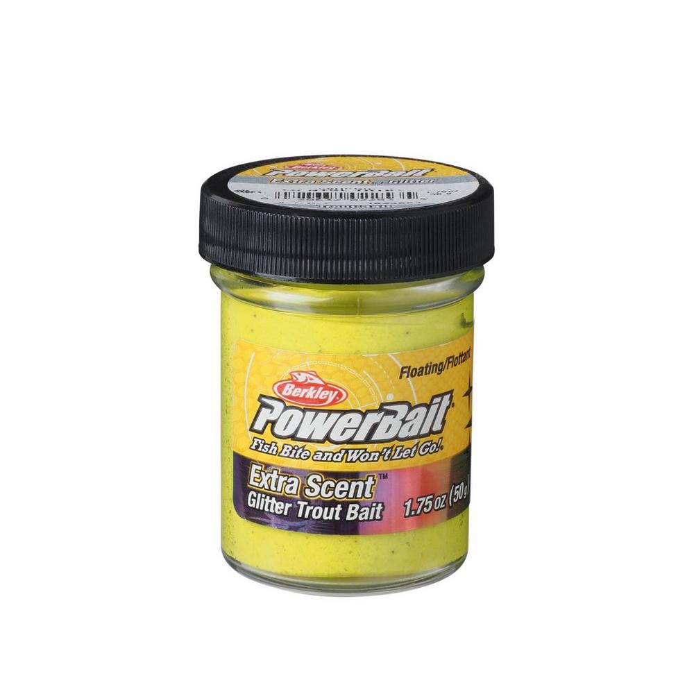 Berkley Powerbait Glitter Trout Bait Sunshine Yellow Garlic