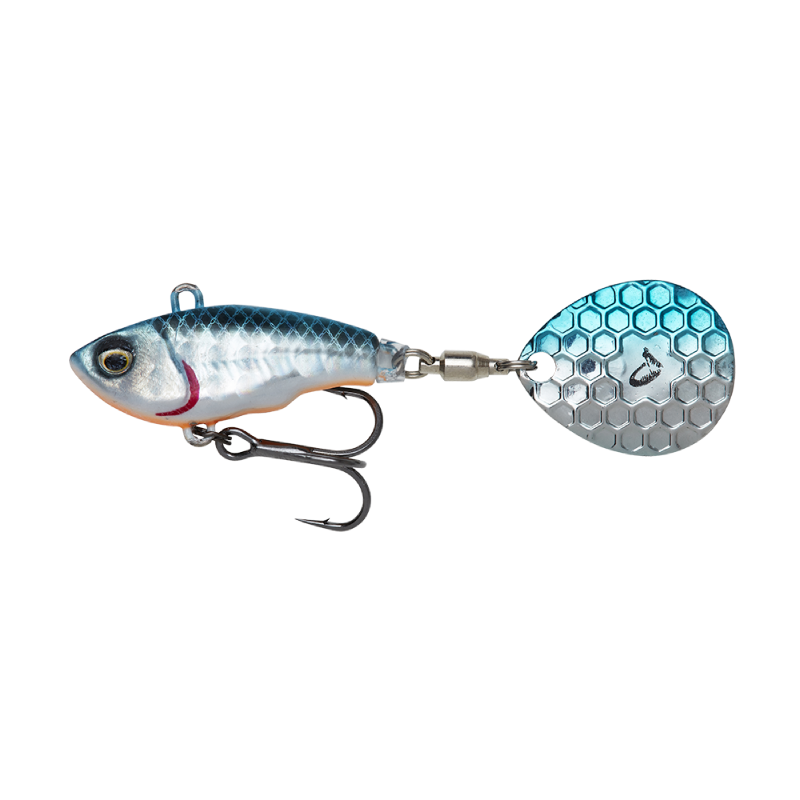 Savage Gear Fat Tail Spin Blue Silver 5cm