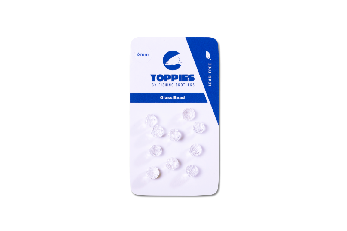 Toppies Glasperlen Weiss 6mm Toppies Glasperlen Weiss 6mm
