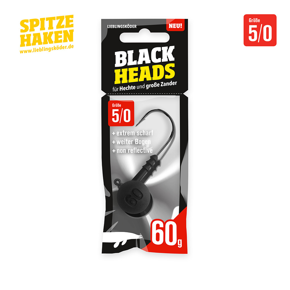 Lieblingsköder Spitze Haken Blackheads 5/0