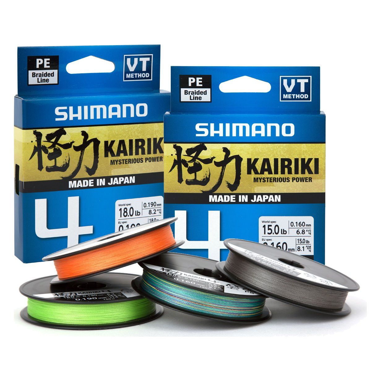 Shimano Kairiki 4 0.19mm Multi Color