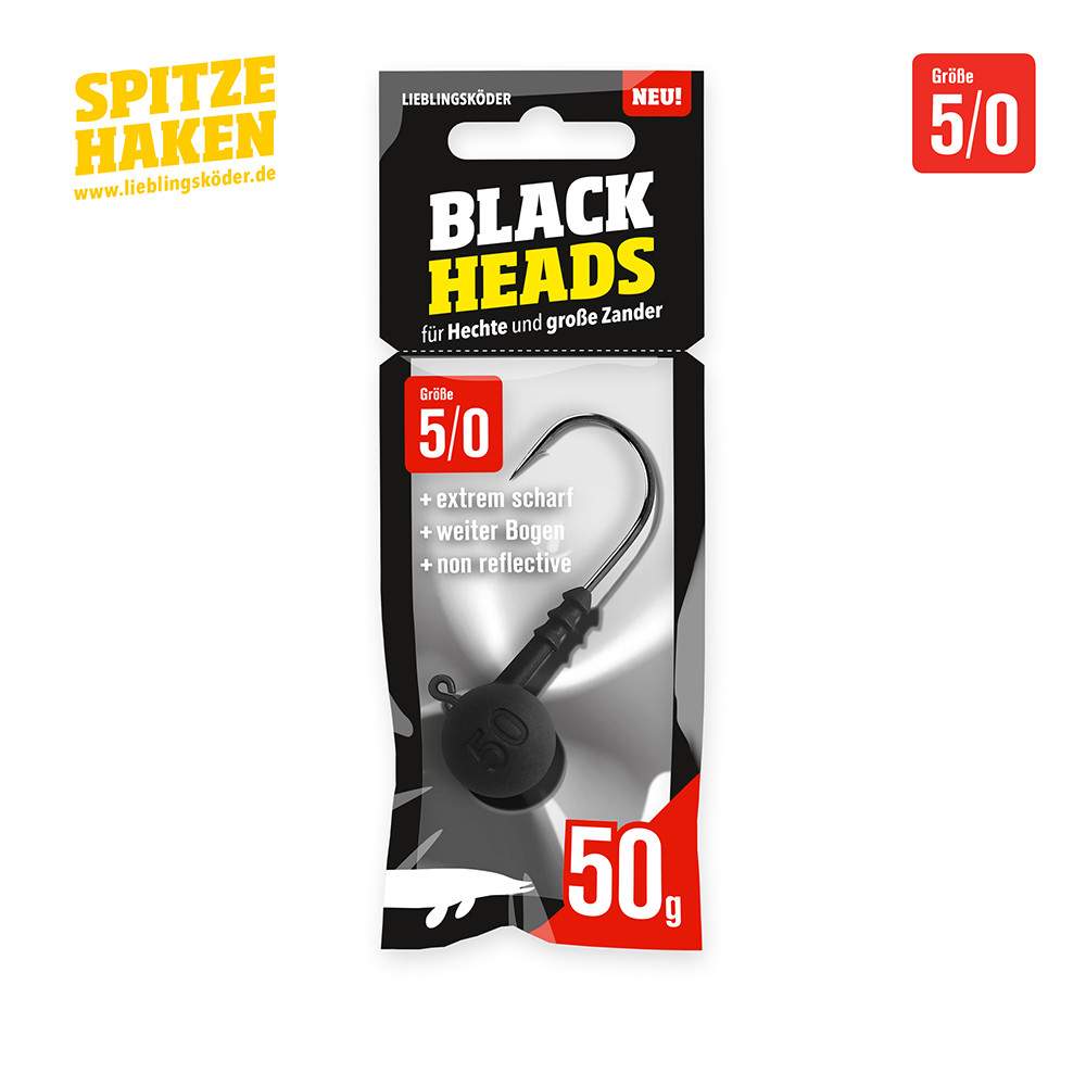 Lieblingsköder Spitze Haken Blackheads 5/0