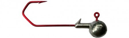 Profi Blinker Rundkopf- Jig - Head schwer (rot)