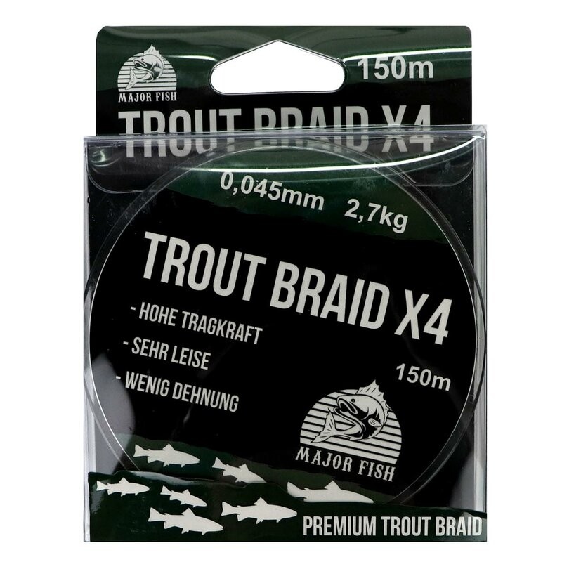 Major Fish Trout Braid 4x green 0.04mm