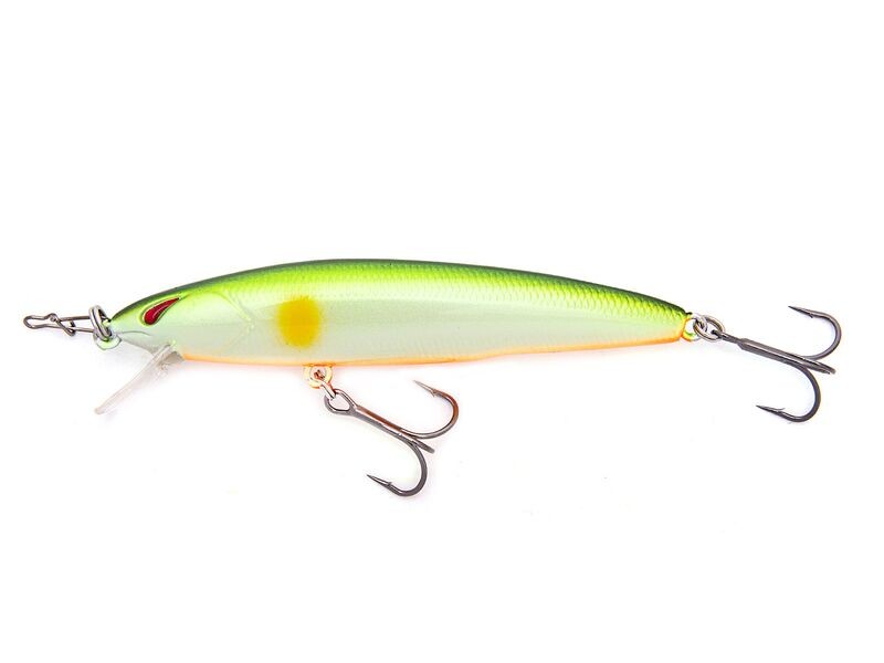 Nories Laydown Minnow Just Wakasagi Lime Ayu/Orange Belly Nories Laydown Minnow Just Wakasagi Lime Ayu/Orange Belly