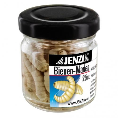 Jenzi Bienenmaden konserviert in Glas Weiß