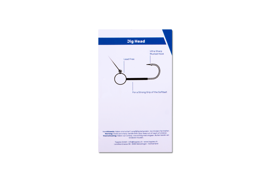 Toppies Jig Head Tungsten 5.3g 1/0