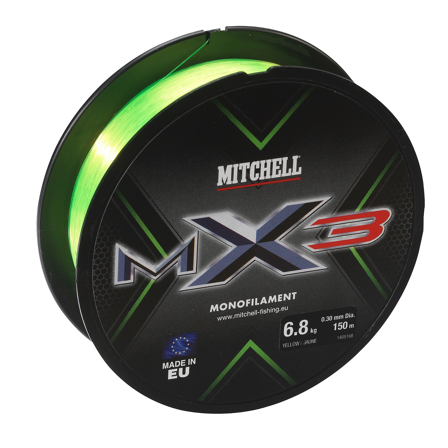 Mitchell MX3 Mono Yellow 0.20mm 150m