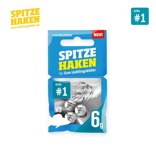 Lieblingsköder Spitze Haken Jigkopf