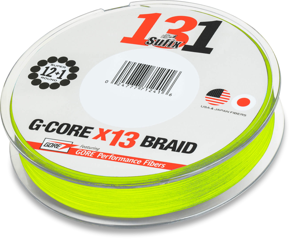 Sufix 131 G-Core Neon Chartreuse 0.10mm 5.40kg