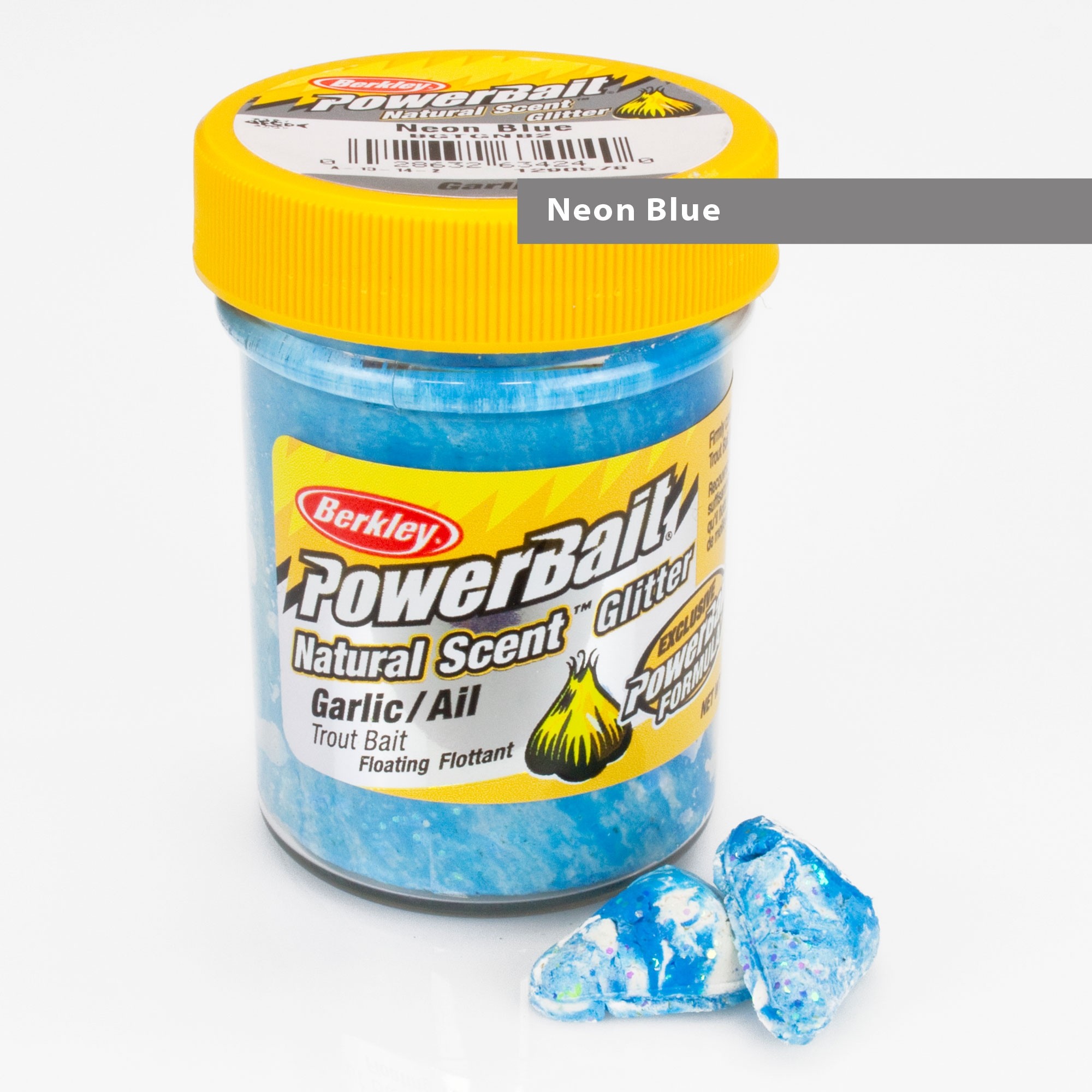 Berkley Powerbait Natural Scent Garlic Neon Blue