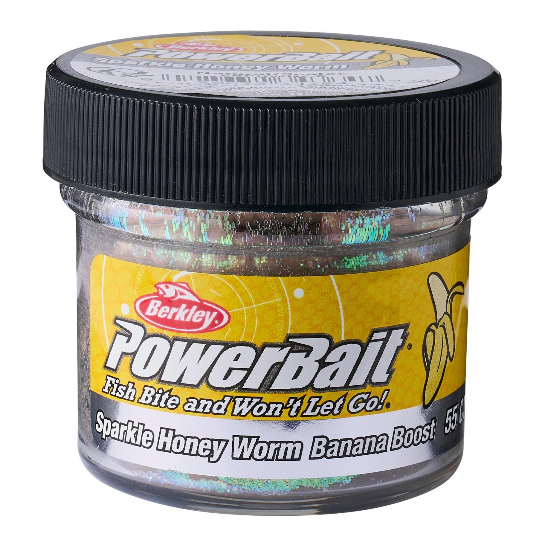 PowerBait Power Honey Worm Sparkle Banana Boost / Natural Scales