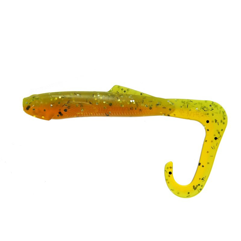 K.P Baits Hybrid Worm Twister 3" 7.5cm  Orange Green