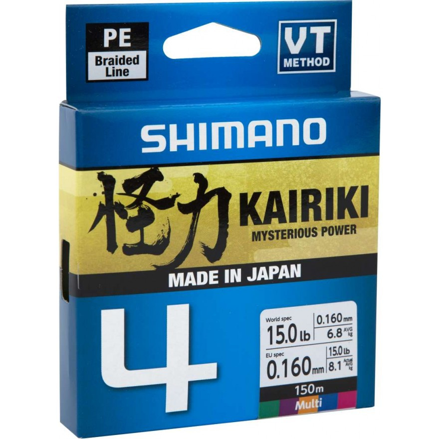 Shimano Kairiki 4 0.19mm Multi Color