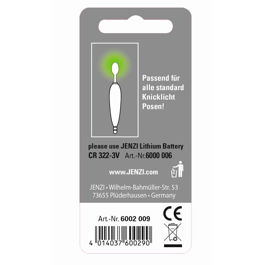 Jenzi LED Knicklicht. Bulb Green