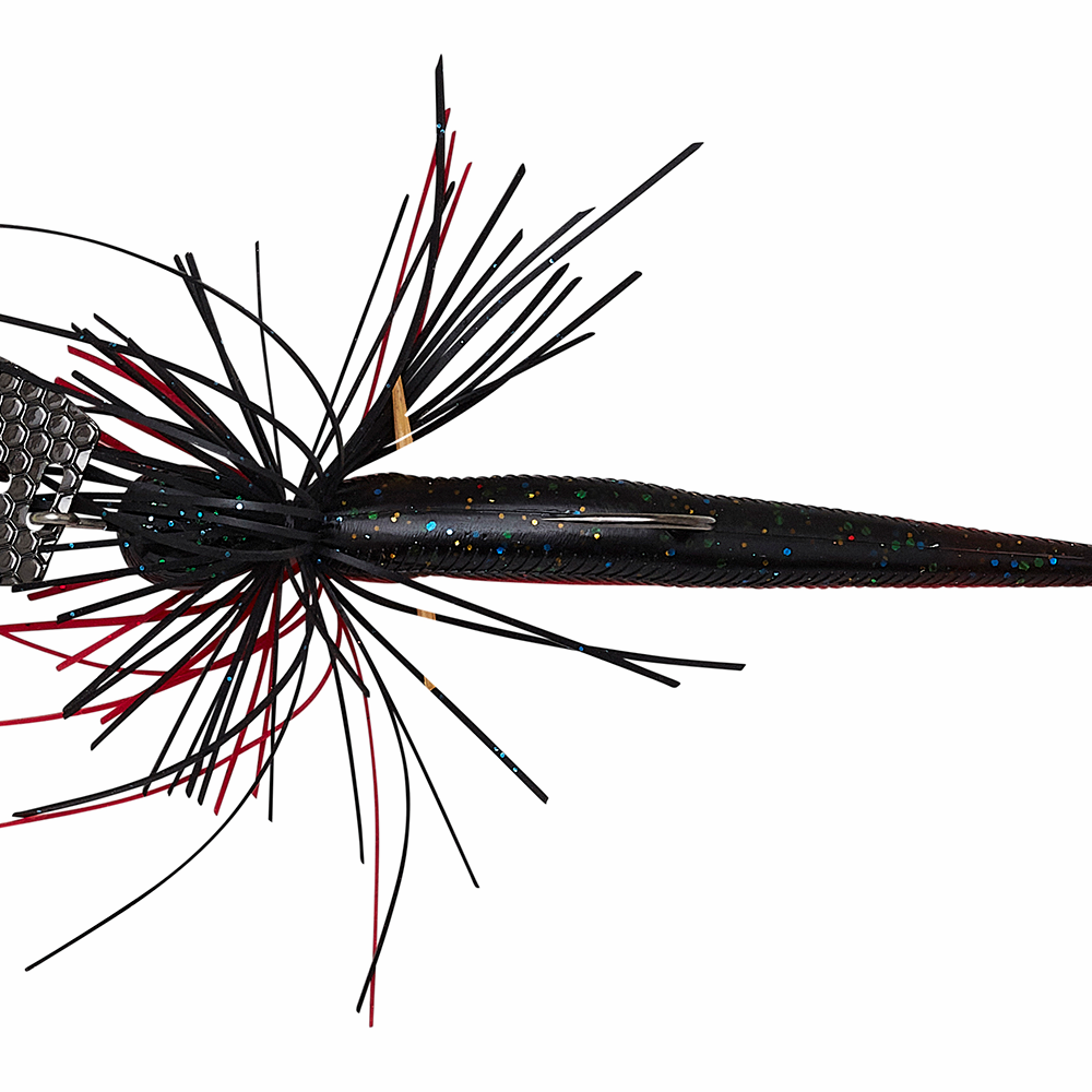 Savage Gear Crazy Swim Jig Black n Red 12.5cm